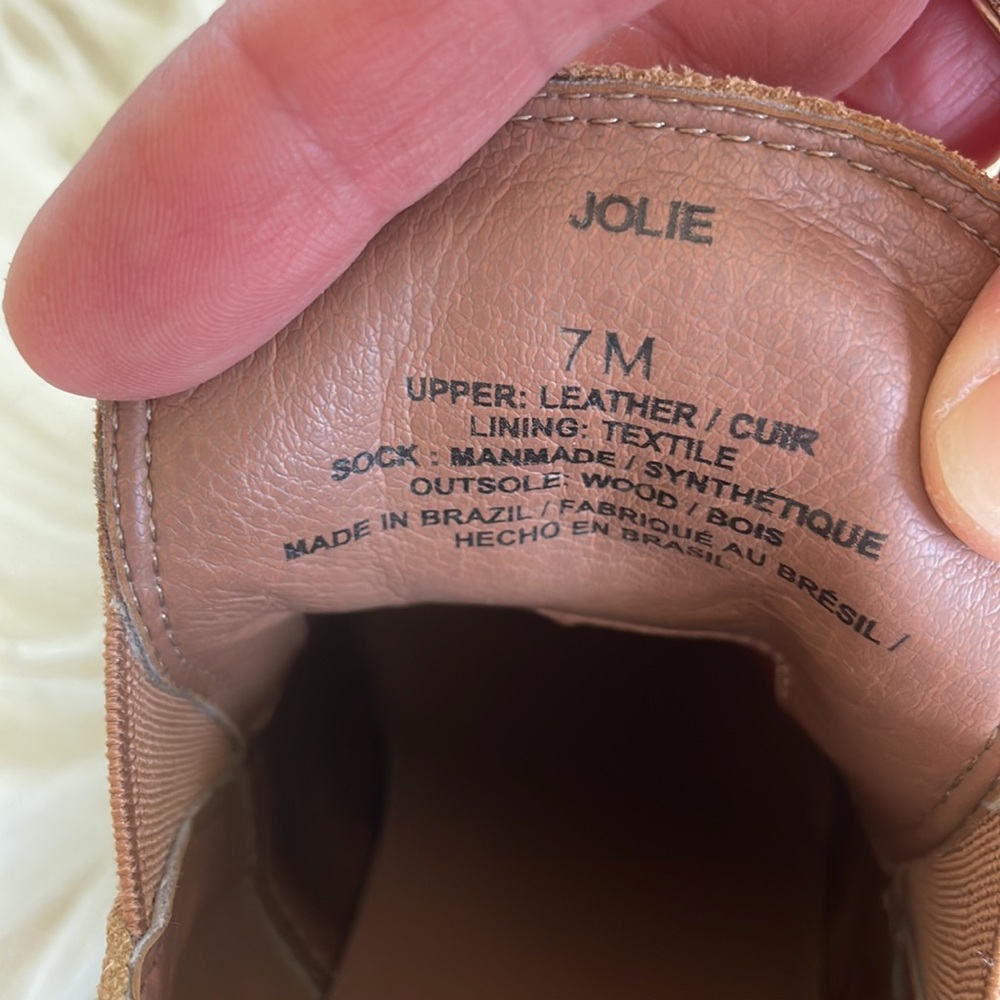 Matisse Tan Suede Platform Clog Heels - Picture 6 of 6